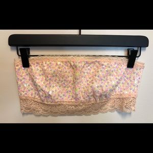 NWOT Pink Victoria Secret Bandeau Bra